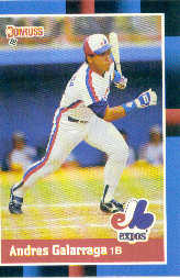 1988 Donruss Baseball Cards    282     Andres Galarraga